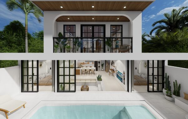 The MERIDIAN Mediterranean Villa for sale in Canggu Bali with High ROI