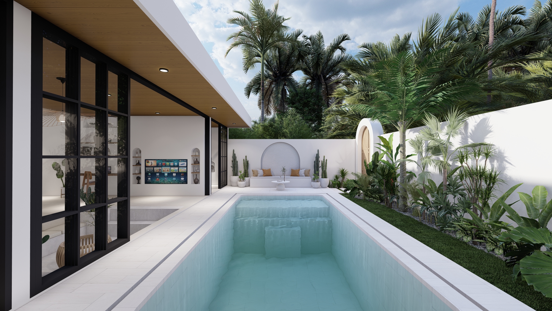 The MERIDIAN Mediterranean Villa for sale in Canggu Bali with High ROI